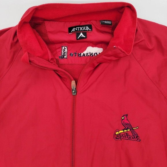 St. Louis Cardinals Men's LG MLB Full Zip Lightweight Windbreaker Vented Jacket - Picture 2 of 6